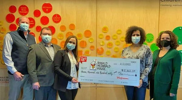 Many Walgreens stores in central Illinois hosted a scannable campaign to benefit RMHCCI in late 2020. Together, they raised $11,660!