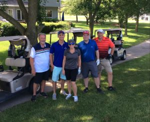 Golfers at 2018 Golf Classic