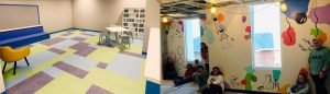 On Friday, November 22, 2019, several Washington High School faculty and students came to the Peoria Ronald McDonald House® to hand-paint their mural in Dax's Playroom on the second floor.
